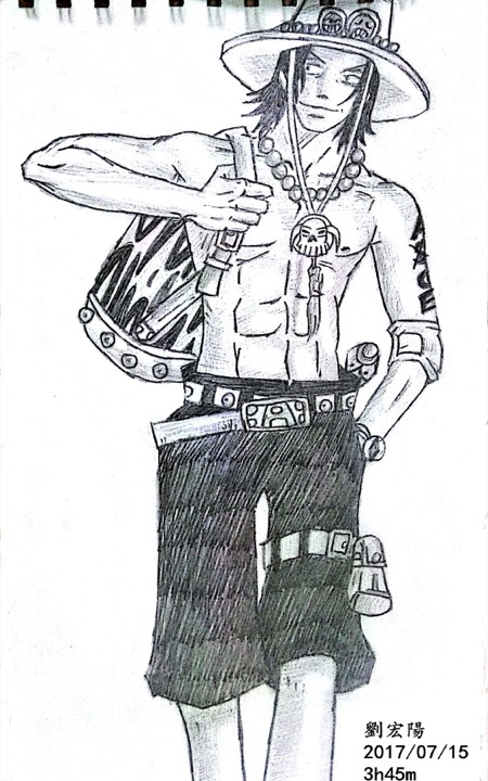 Ace — pencil, 3h45m